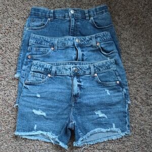 Cat & Jack Distressed Denim Shorts in Blue